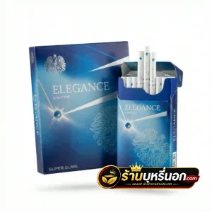 บุหรี่นอก ELEGANCE ฟ้า Icemint Super Slim (1 เม็ดบีบ)