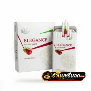 บุหรี่นอก ELEGANCE สตอเบอรี่ ร้อน Super Slim