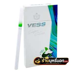 บุหรี่นอก Vess เวส Gum Mint หมากฝรั่ง มวนสลิม