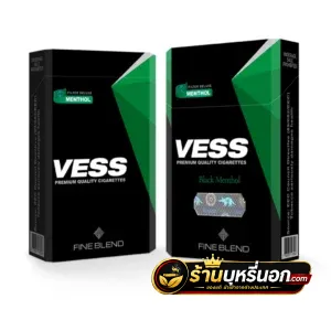 บุหรี่นอก Vess เวส Black Menthol (ซองแข็ง)