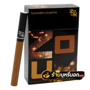 บุหรี่นอก Zouk Churchill ดำ กลิ่นไปร์ ซูก